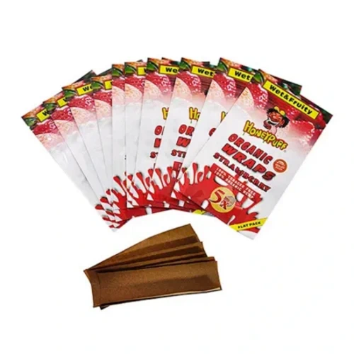 Honeypuff Organic Wraps Çilek aromalı sarma kağıdı - Görsel 2