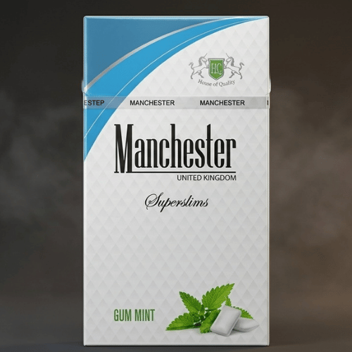 Manchester Superslims Gum Mint - Naneli Sakız Aromalı Sigara