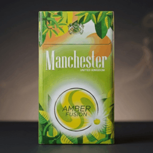 Manchester Amber Fusion Superslim Sigara – Elma ve Nane Aromalı